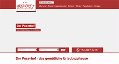 Desktop Screenshot of poserhof.at